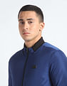 Flying Machine Stand Collar Solid Bomber Jacket