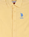 U.S. Polo Assn. Kids Boys Embroidered Logo Solid Shirt