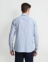 Arrow Sport Slim Cotton Vertical Stripes Shirt