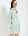 Tommy Hilfiger Viscose Spread Collar A-Line Dress