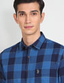 U.S. Polo Assn. Denim Co. Cotton Plaid Check Twill Casual Shirt