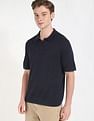 Calvin Klein Jeans Solid Regular-Fit Linen Polo T-Shirt