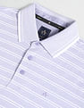 Arrow Mercerised Cotton Horizontal Stripe Polo Shirt