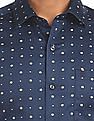 Arrow Spread Collar Manhattan Slim Fit Printed Formal Shirt