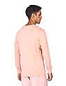 Aeropostale Men Pink Long Sleeve Solid T-Shirt