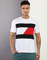 Tommy Hilfiger Organic Cotton Colour Block Mix Media T-Shirt