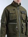 Flying Machine Solid High Neck Jacket