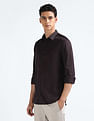 Flying Machine Sateen Cotton Slim Fit Shirt