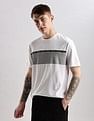 Calvin Klein Jeans Mens White Colourblocked T-Shirts
