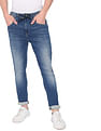 Flying Machine Mid Rise Adjustable Drawcord Tie-up Jeans