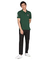 Flying Machine Printed Collar Applique Logo Polo Shirt