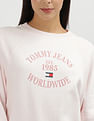 Tommy Hilfiger Cotton Raglan Sleeves  Sweatshirt