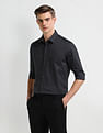Arrow Manhattan Slim Self-design Cotton Shirt
