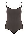 Aeropostale Shelf Bra Solid Bodysuit