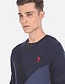 U.S. Polo Assn. V-Neck Panelled Sweater
