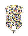U.S. Polo Assn. Kids Girls Multi Colour Short Sleeve Printed Polo Shirt