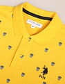 U.S. Polo Assn. Graphic Print Slim Polo Shirt