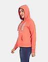 Aeropostale Orange Hooded Zip Up Sweatshirt