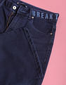 Flying Machine Women High Rise Stone Wash Straight Fit Jeans