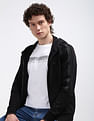 Calvin Klein Logo Tape Raglan Zip Through Sweatshirt