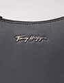 Tommy Hilfiger Solid Blue Pu Shoulder Bag