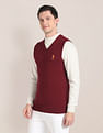 U.S. Polo Assn. Sleeveless Solid V-Neck Sweater