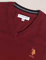 U.S. Polo Assn. Sleeveless Solid V-Neck Sweater