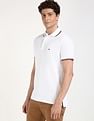 Tommy Hilfiger Solid Regular-Fit Cotton Polo Shirt
