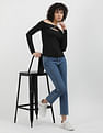 Tommy Hilfiger Slim Badge Cutout Top