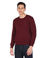 Arrow Sports Solid Crew Neck Sweat Shirt