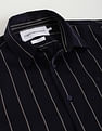 Calvin Klein Sateen Vertical Stripe Slim Shirt