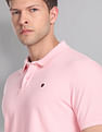 AD by Arvind Cotton Solid Polo Shirt