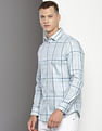 Calvin Klein Cotton Twill Plaid Shirt