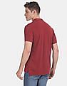 U.S. Polo Assn. Denim Co. Red Solid Pique Polo Shirt