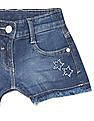 U.S. Polo Assn. Kids Mid Rise Whiskered Denim Shorts
