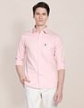 U.S. Polo Assn. Birdseye Dobby Textured Solid Shirt