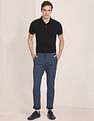 U.S. Polo Assn. Austin Trim Fit Textured Casual Trousers