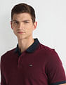 Arrow Sports Tipped Collar Solid Polo Shirt