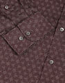 Arrow Motif Print Cotton Shirt