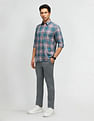 Arrow Sport Slim Fit Tartan Checked Shirt