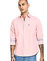 U.S. Polo Assn. Rounded Cuff Solid Casual Shirt