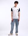 Flying Machine Colour Block Regular Fit Polo Shirt