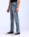 Flying Machine Slash Slim Tapered Fit Jeans
