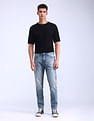 Flying Machine Slash Slim Tapered Fit Jeans