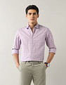 Arrow Glen Checked Manhattan Slim Fit Shirt