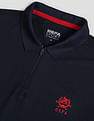 U.S. Polo Assn. Polyester Zipper Sport Polo Shirt