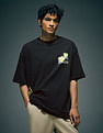 Flying Machine Graphic Printed Oversized Fit T-Shirt