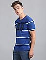 GAP Men Blue Striper Neps Logo Tee