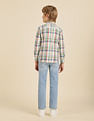 U.S. Polo Assn. Kids Boys Plaid Checked Regular Fit Shirt