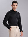 Tommy Hilfiger Self-Design Regular Fit Plain Woven Shirt